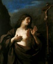Guercino (Giovanni Francesco Barbieri): Maria Magdaléna a pusztában (Museo Nacional del Prado) 